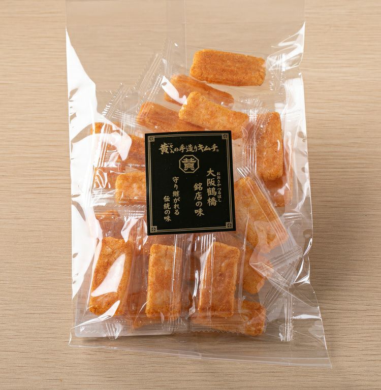 黄さんのおかきせんべい（キムチ味）70g」ビールや韓国焼酎などの家